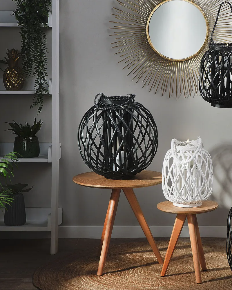 Lantern SAMOA Wood Noir jais