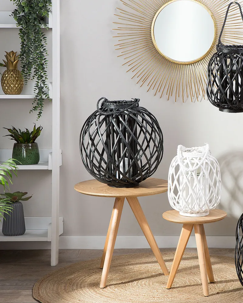 Lantern SAMOA Wood Noir jais