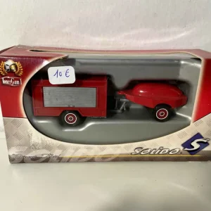 Lot de 2 remorques POMPIERS (Solido référence 2174) avec rivets de maillon