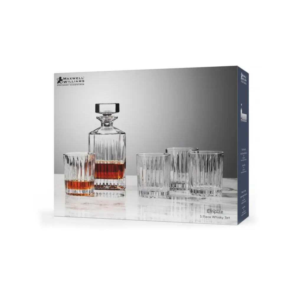 Maxwell & Williams Antrim 5 Piece Whisky Set Limpide pour quads utilitaires