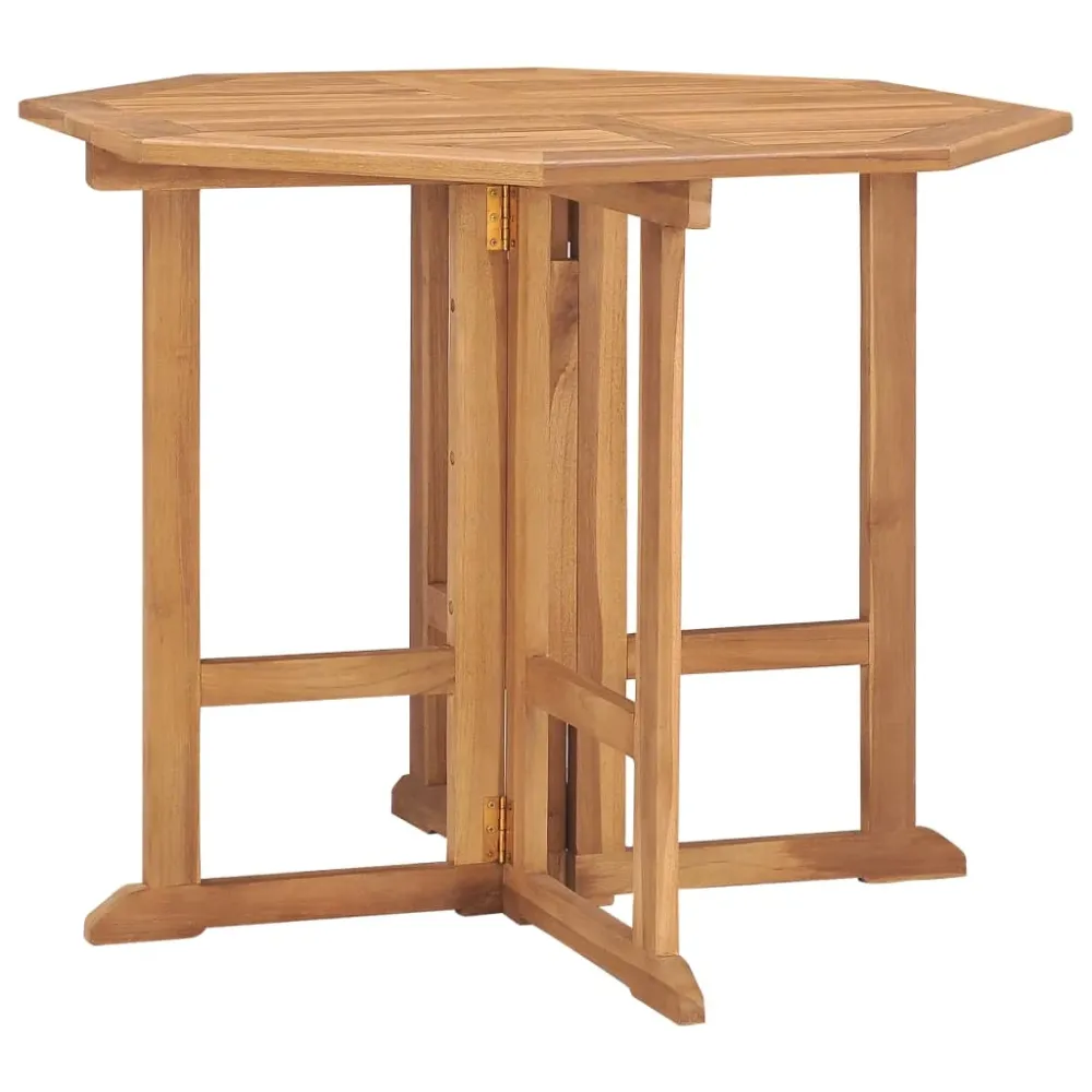 Mobilier à dîner d'extérieur pliable 5 pièces bois stable de teck 02_0014712