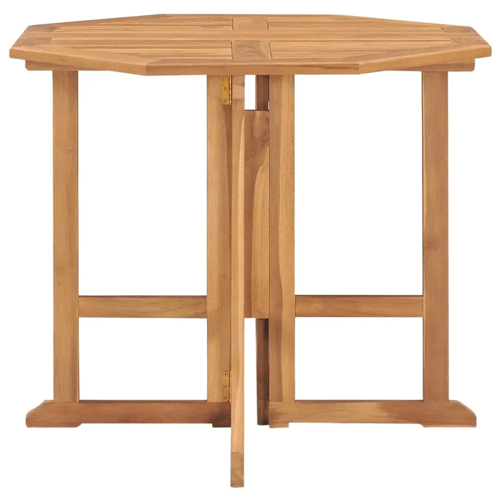 Mobilier à dîner d'extérieur pliable 5 pièces bois stable de teck 02_0014712