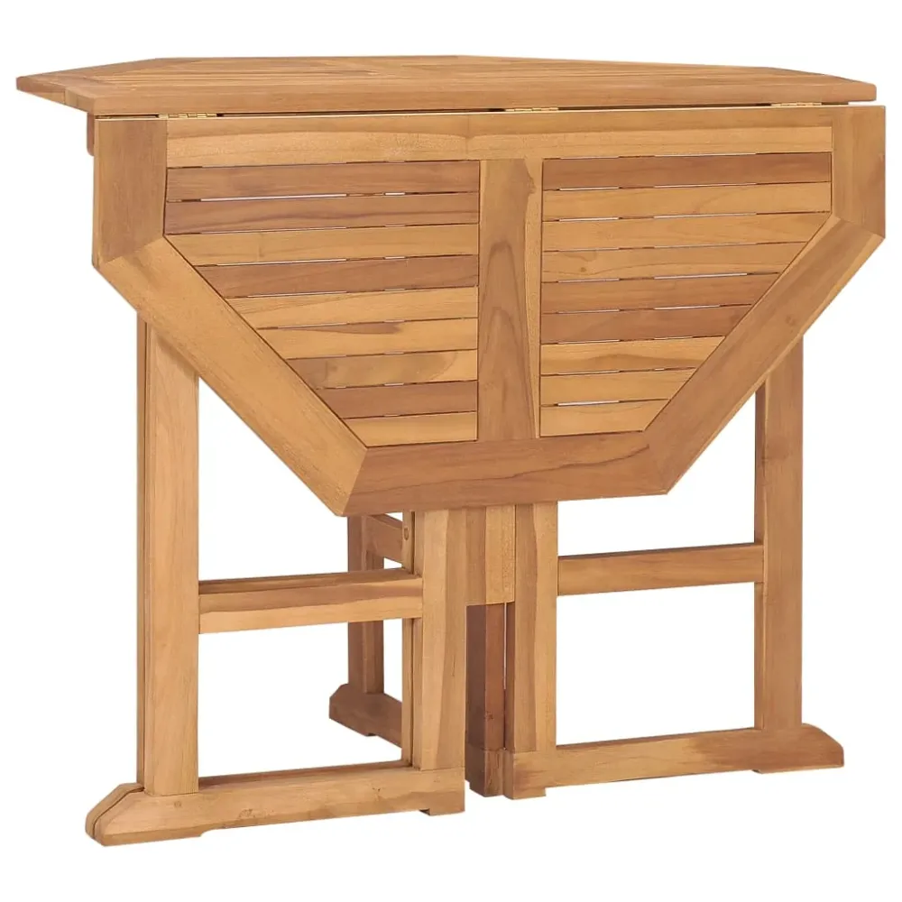 Mobilier à dîner d'extérieur pliable 5 pièces bois stable de teck 02_0014712