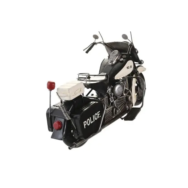 Motos de Police Américaines Rétro Décoratives Blanc et Noir