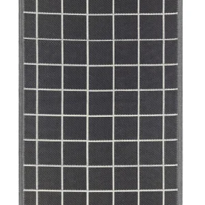 Outdoor Area Rug 120 x 180 cm Black and Blanc pur RAMPUR