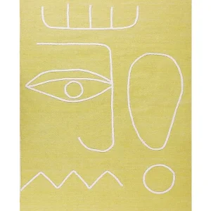 Outdoor Area Rug 140 x 200 cm Jaune soleil YAVU