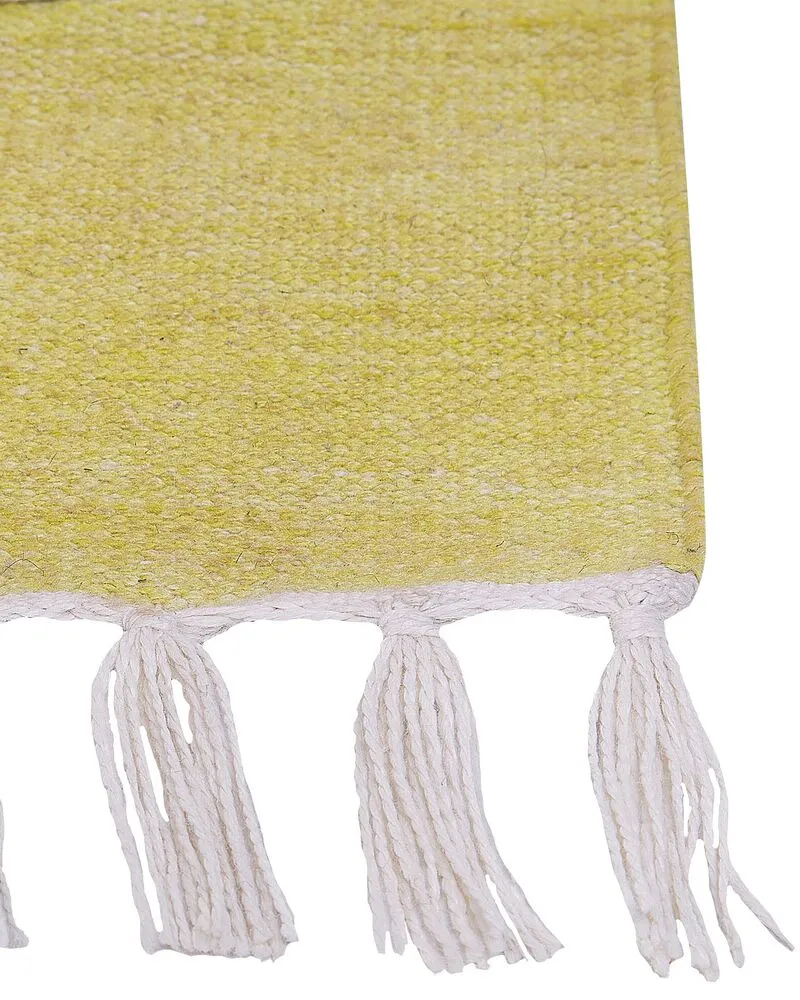 Outdoor Area Rug 140 x 200 cm Jaune soleil YAVU
