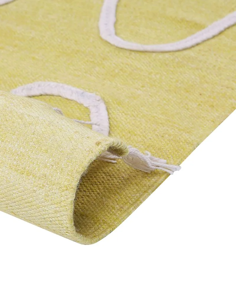 Outdoor Area Rug 140 x 200 cm Jaune soleil YAVU