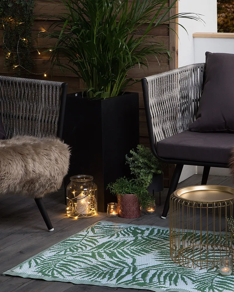 Outdoor Area Rug 90 x 150 cm Dark Vert êt KOTA
