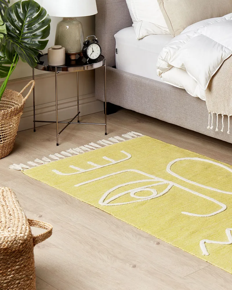Outdoor Area Rug 80 x 150 cm Jaune doré YAVU