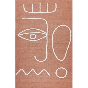 Outdoor Area Rug 80 x 150 cm Light Red YAVU
