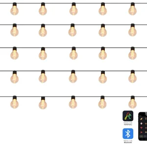 Outdoor String Warm White Autonome LED Lights App 25 Bulbs ISORTOQ