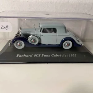 Panhard 6CS faux-cabriolet (2 couleurs bleues)de 1935 avec notice de montage