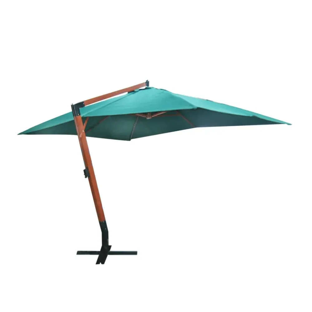 Parasol ample d'extérieur flottant 300 x 400 cm vert 02_0008677