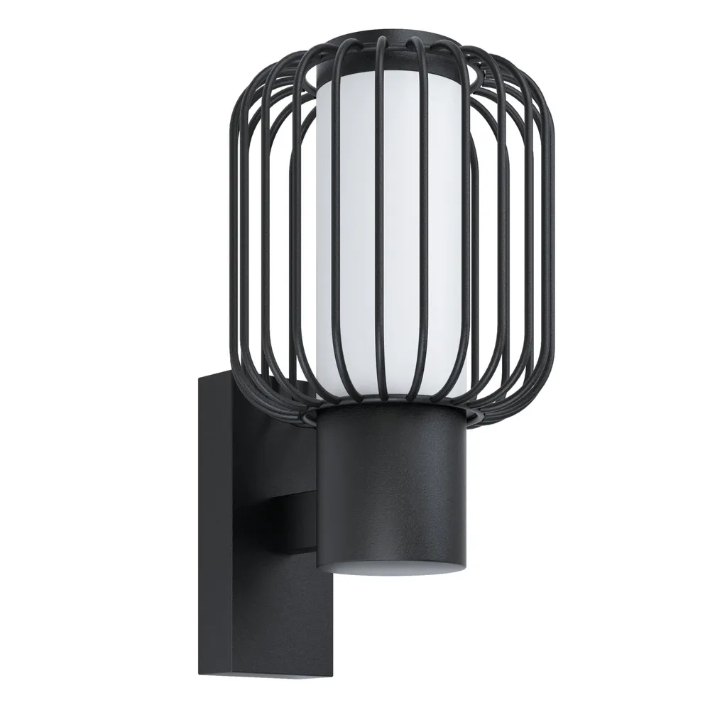 Plaquette de frein moto Applique extérieure métal noir RAVELLO E27 1X28W