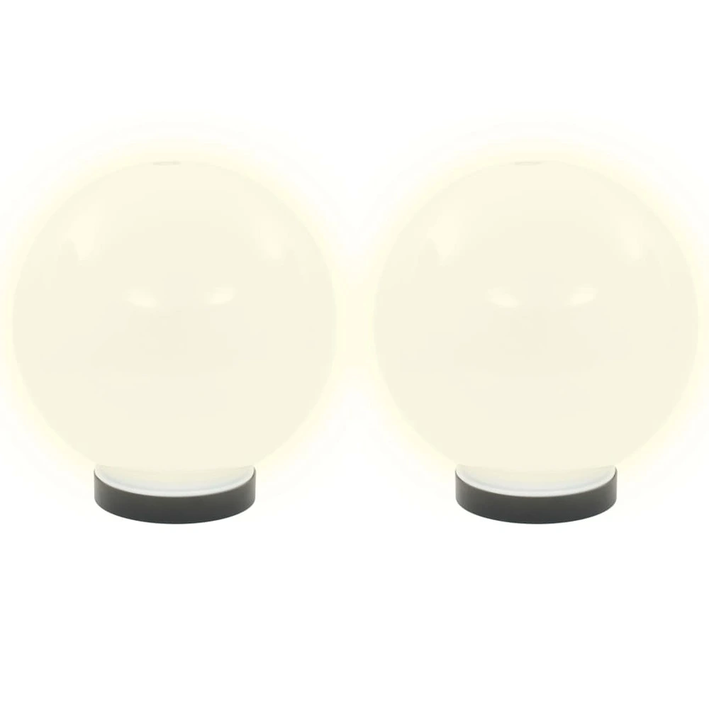 Plaquette de frein moto Lampe à LED sous forme de boule 2 pcs Sphérique 20 cm PMMA