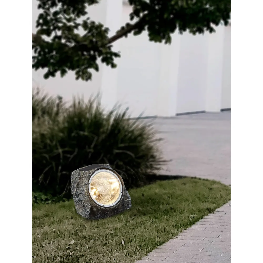 Plaquette de frein moto Objet lumineux extérieur plastique gris Z_SOLAR LED INT 4X0,06W