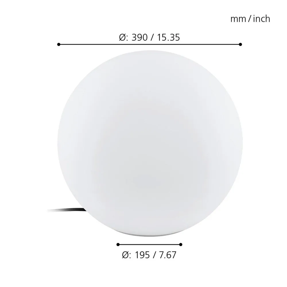 Plaquette de frein moto Objet lumineux extérieur plastique blanc MONTEROLO E27 1X40W