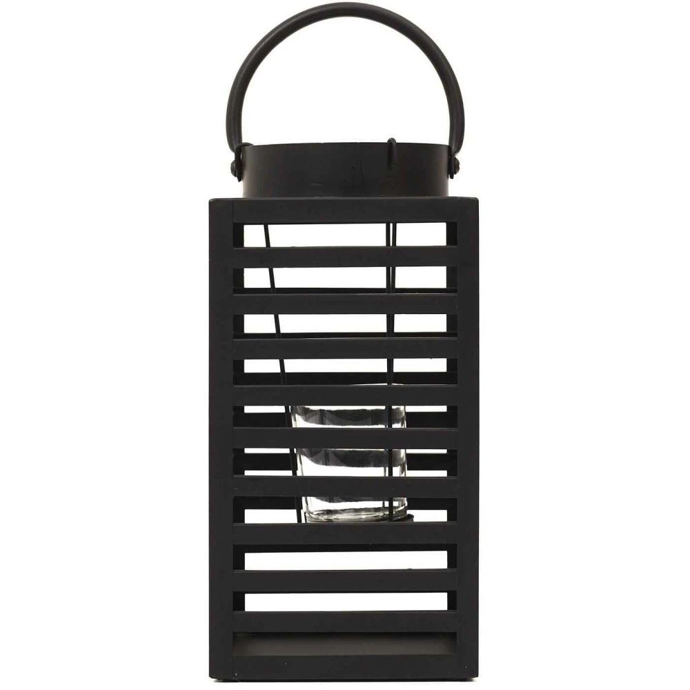 Pneu tout-terrain quad Lanterne en métal noir black forest 12 x 12 x 24.5 cm