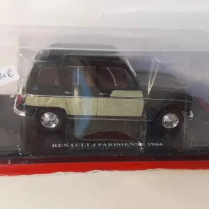 Pneu tout-terrain quad Renault 4 Parisienne verte et noire de 1964 (échelle 1/24ème)