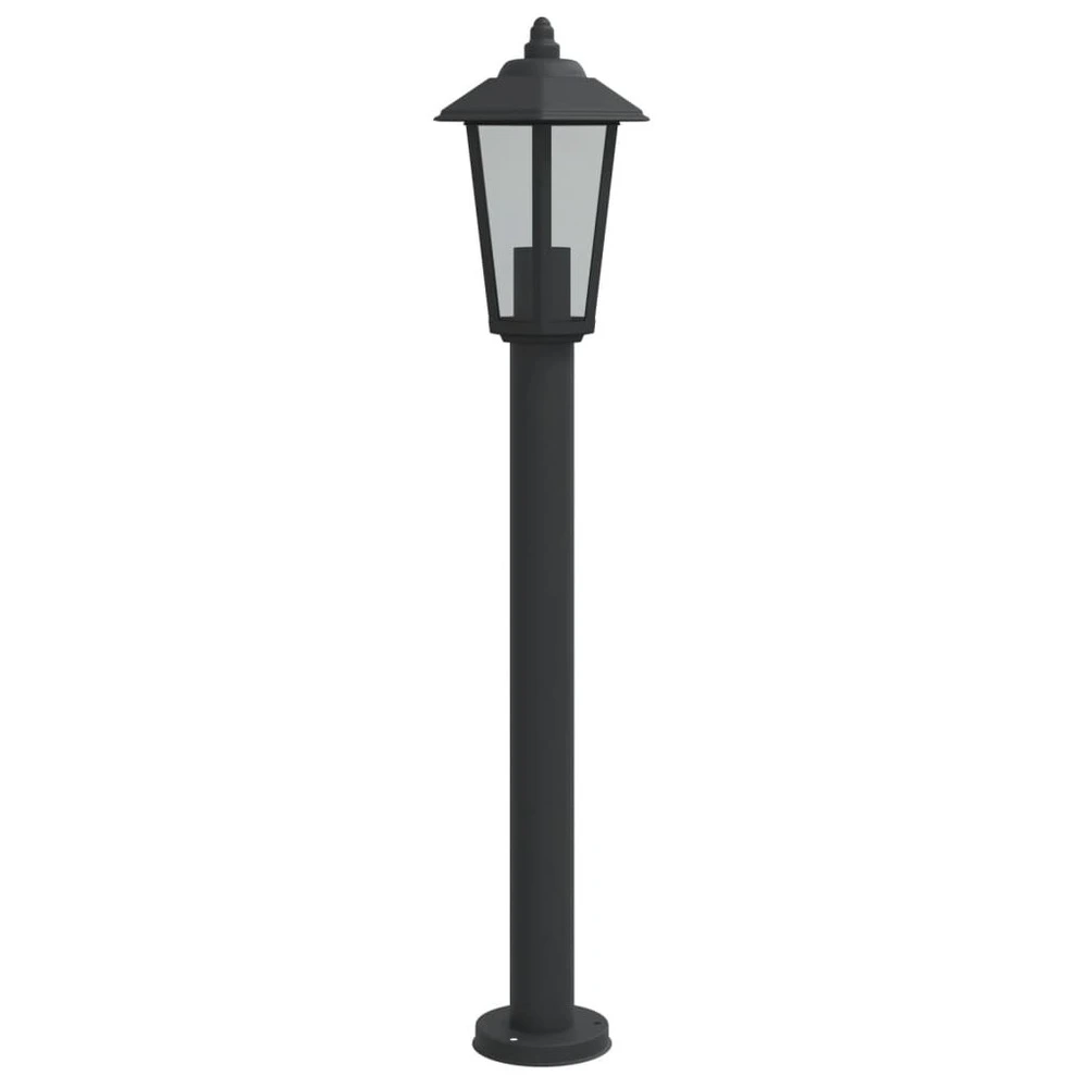 Racing Lampadaire d'extérieur noir 80 cm acier inoxydable