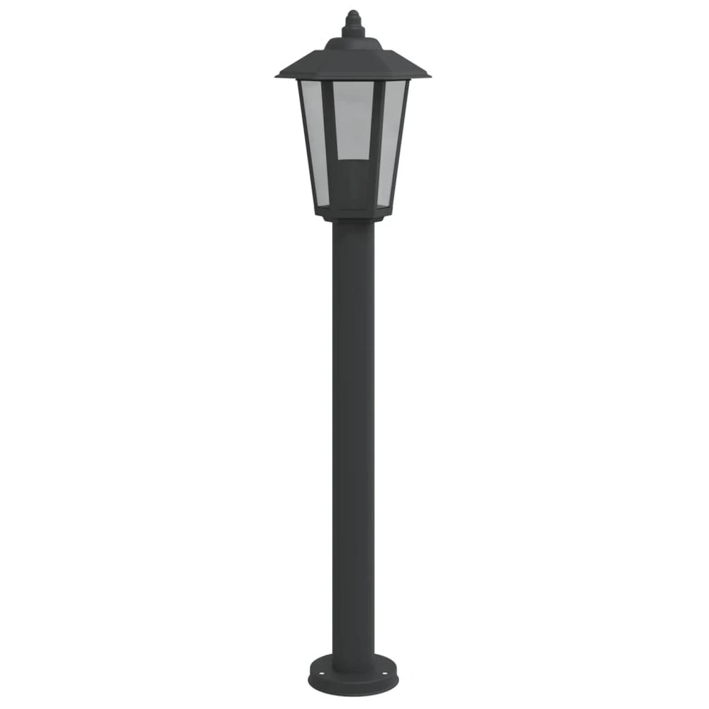 Racing Lampadaire d'extérieur noir 80 cm acier inoxydable