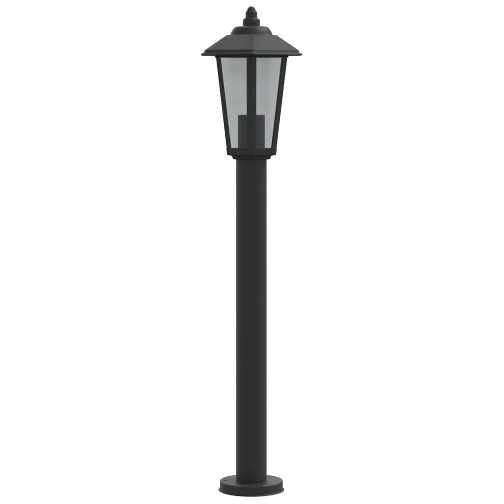 Racing Lampadaire d'extérieur noir 80 cm acier inoxydable