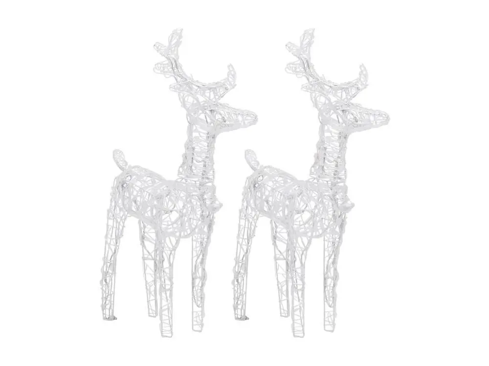 Racing Rennes de Noël 2 pcs 80 LED Bleu Acrylique