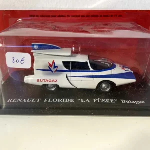 Renault Floride bleue et blanche La Fusée BUTAGAZ - véhicule publicitaire du tour de France Compatible avec Honda CRF250