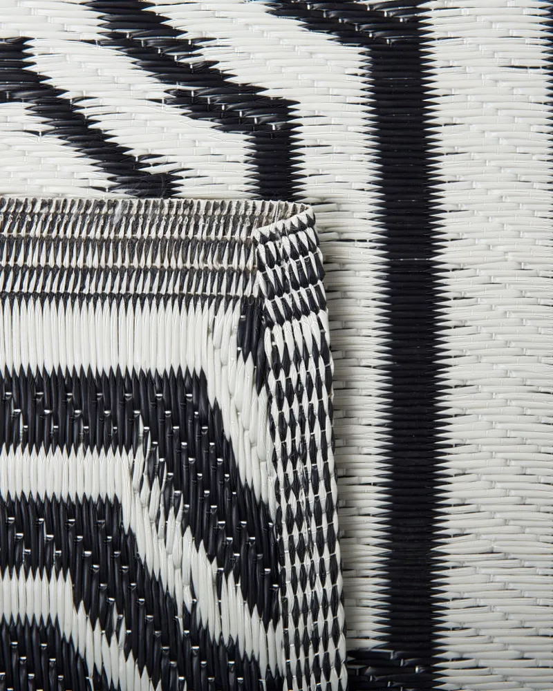 Réversible Area Rug 90 x 180 cm Black BIDAR