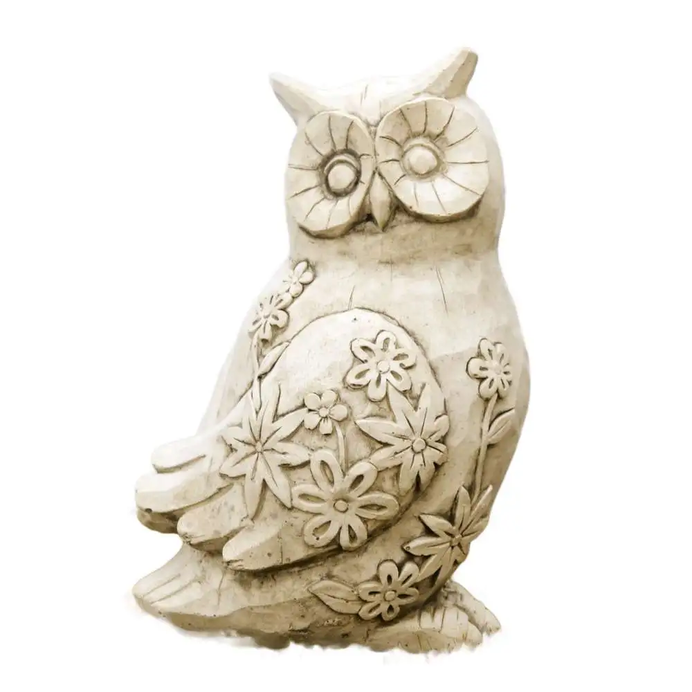 Statut Hibou - H.30xL.20 cm Vieille Pierre avec joints neufs