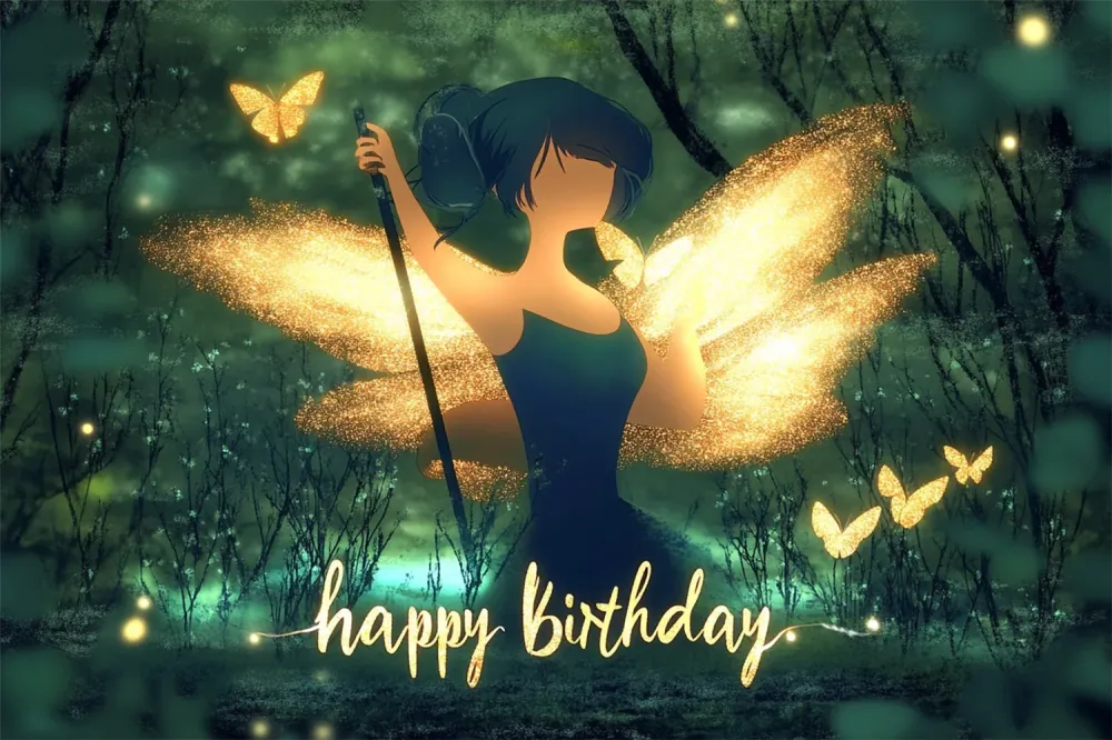 Toile de fond Anniversaire Conçu spécialement Doré Féerique êt Lumineuse RR1-20 par Akrapovič