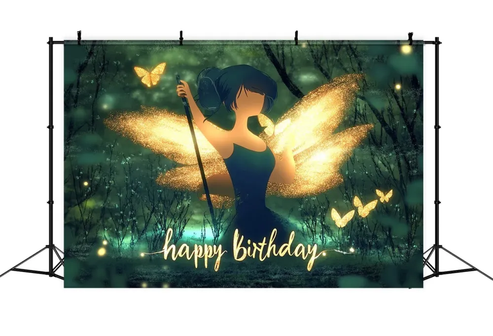 Toile de fond Anniversaire Conçu spécialement Doré Féerique êt Lumineuse RR1-20 par Akrapovič