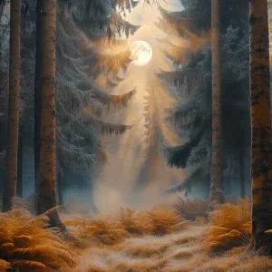 Toile de fond Automne êt Automne Enchantée Manifeste De Lune LXX58-185