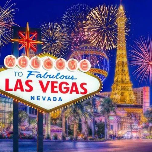 Toile de fond Photo de Nuit de Las Vegas Feux d'artifice G-164 par Akrapovič
