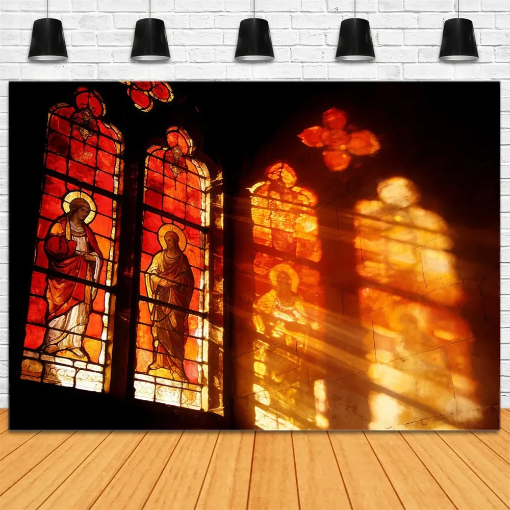 Toile de fond Pâques Coucher De Soleil À Travers Fenêtres CSH61-78 avec meilleure adhérence