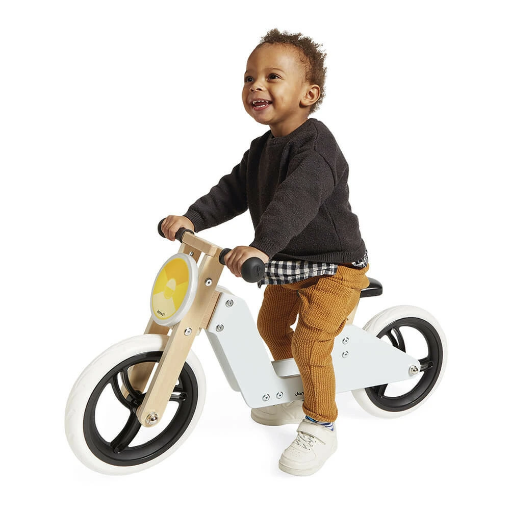 Tricycle en bois 2 en 1 en acier inoxydable