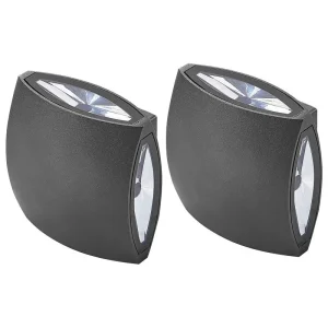 Wandlamp LED set van 2 zwart RAMAPO