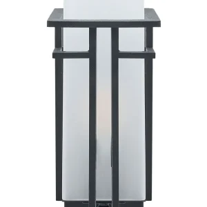 Wandlamp met bewegingssensor zwart 28 cm COWIE
