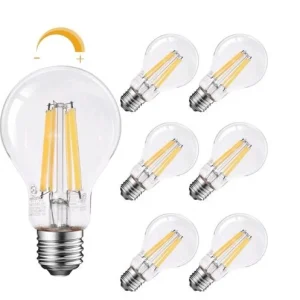 12W 2700K 1600LM Dimmable Soft Blanc pur LED Edison Light Bulb YGA16C10-A19CL12W(Pack 6)