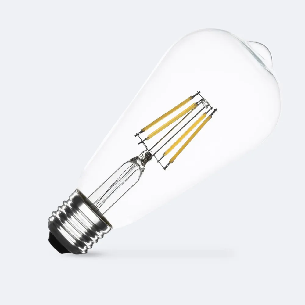 Ampoule à filament LED E27 6W 720 lumens ST64 gradable
