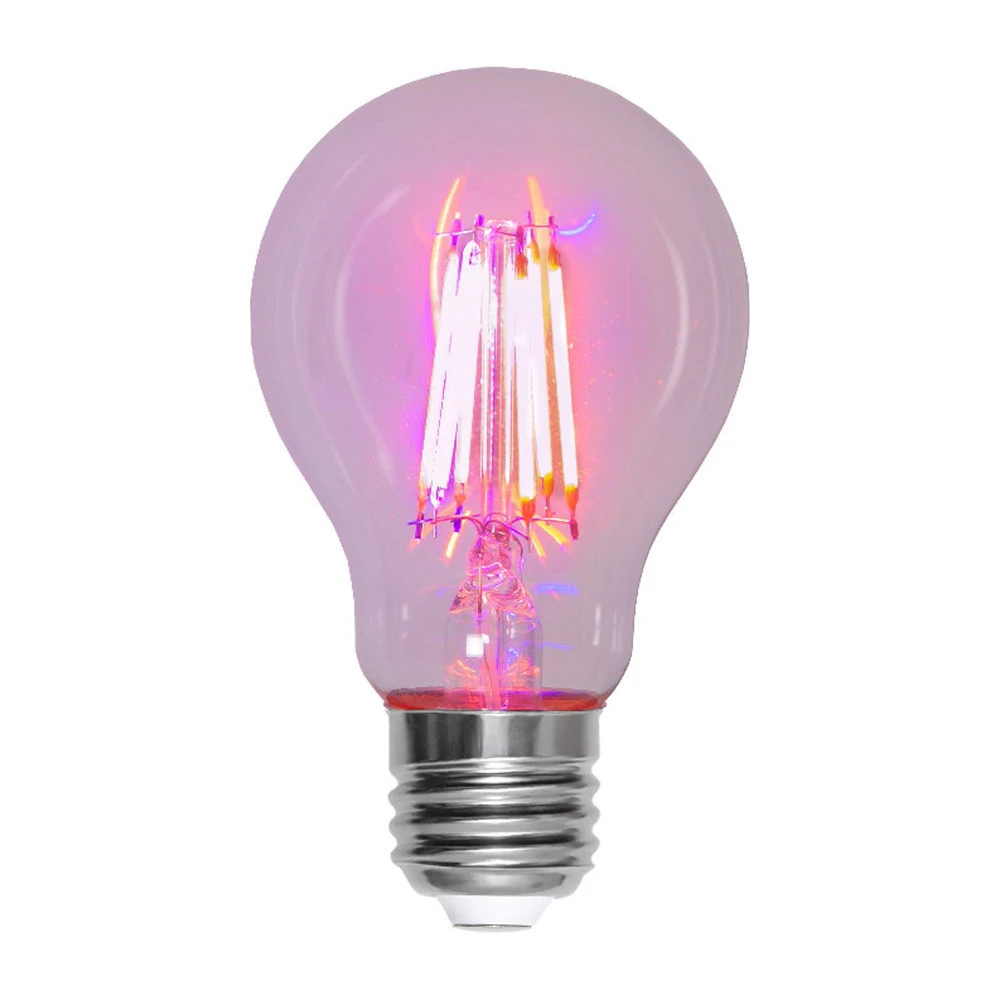 Ampoule à incandescence LED pour plantes, A60, E27, 6,5 W rouge