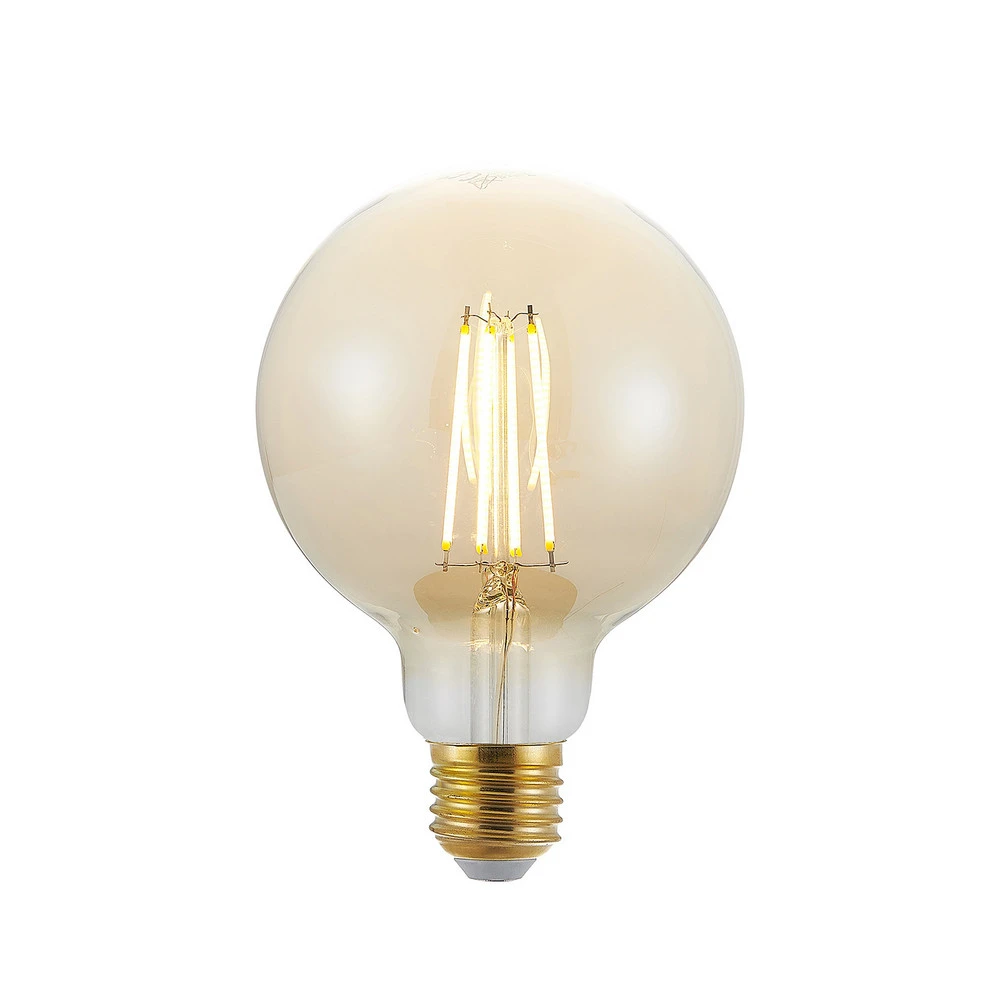 Ampoule LED E27 G95 6,5 W 2 500 K ambre