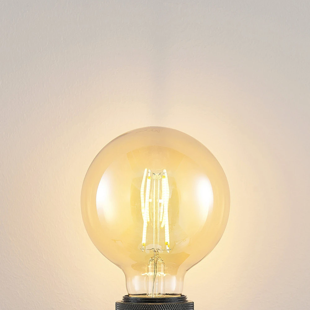 Ampoule LED E27 G95 6,5 W 2 500 K ambre