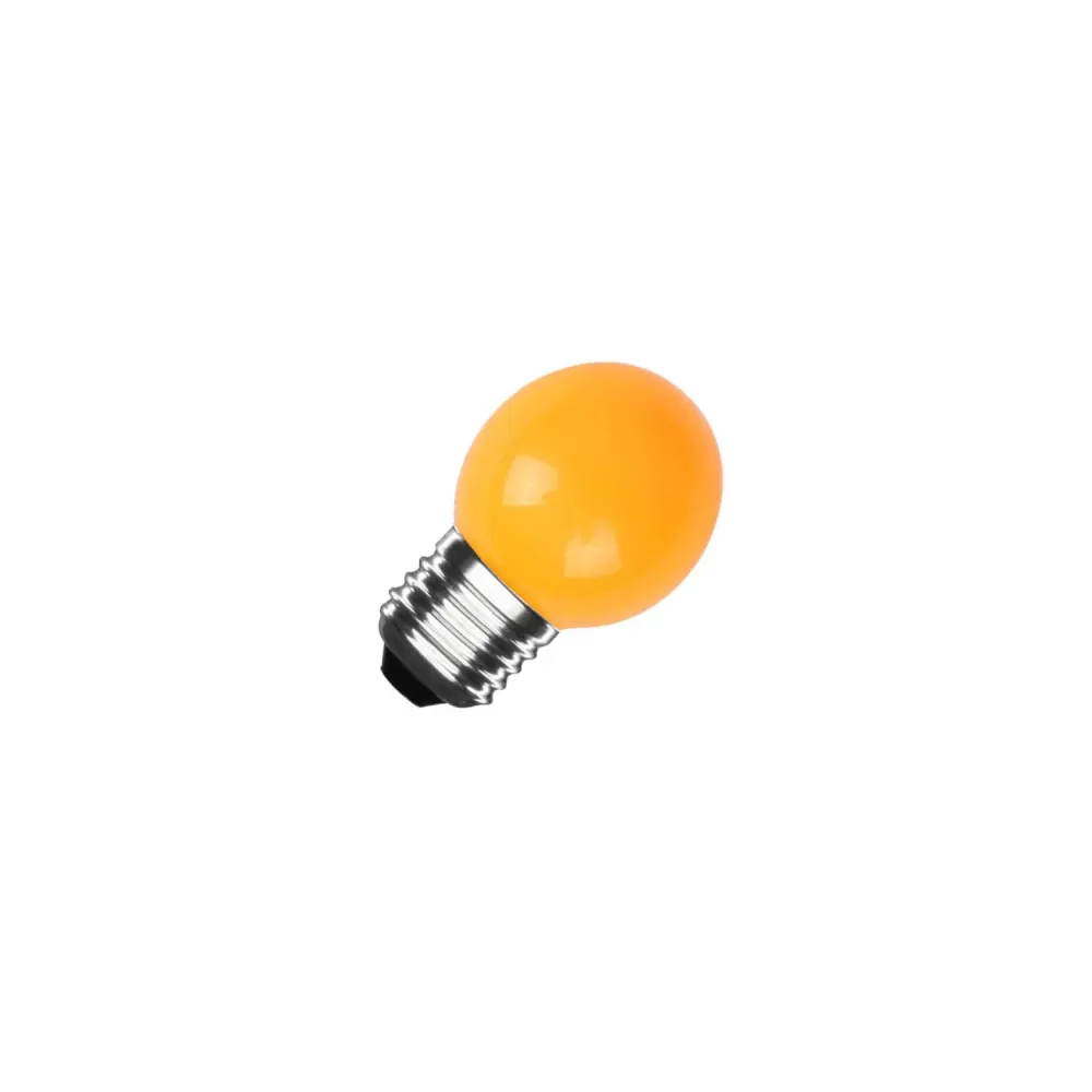 Ensemble de quatre ampoules LED E27 de 3W 300 lumens couleur orange