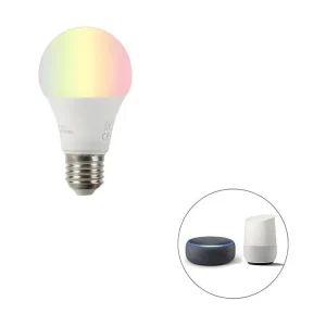 Lampe LED intelligente E27 RGBW A60 9W 806 lm 2200-4000K