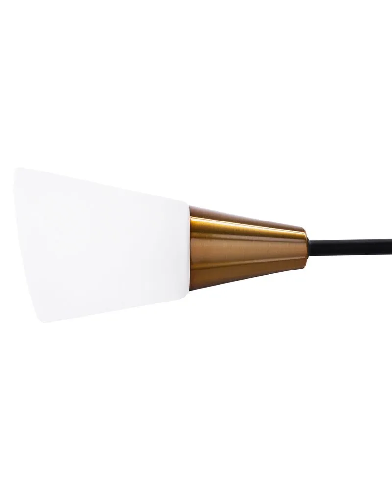 Lampe suspension blanche et dorée 6 ampoules AROYO VI