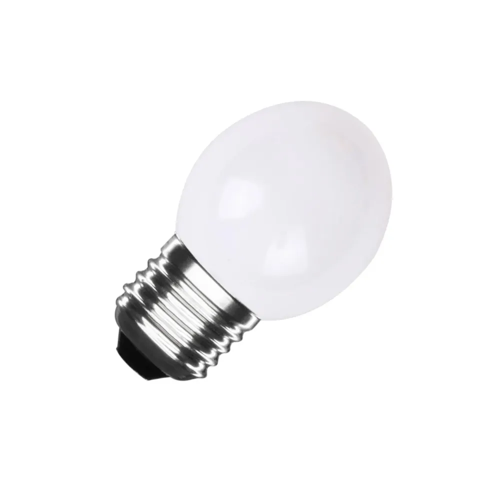 Lot de 4 ampoules LED G45 E27 3W couleur blanche