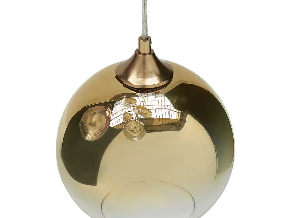 Lustre à 6 ampoules en verre multicolore TOOMA