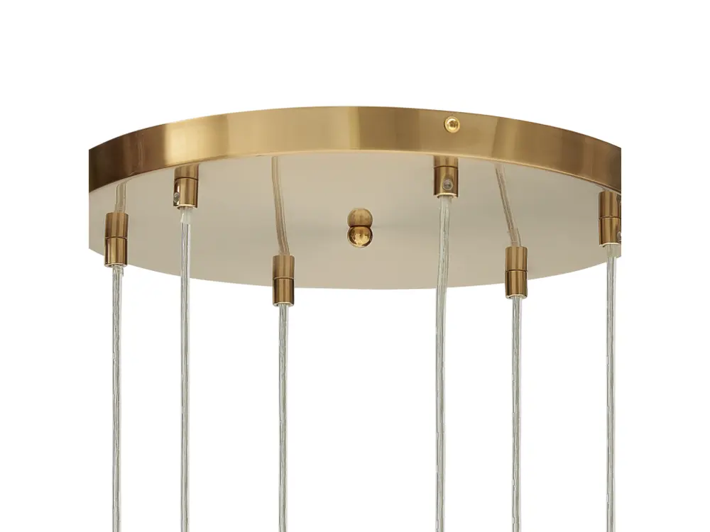 Lustre à 6 ampoules en verre multicolore TOOMA